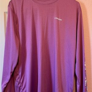 Magellan Outdoors Long-Sleeve Performance Shirt — Plum/Dark pink